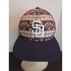 San Diego Padres Stadium Giveaway 2017 Native American Night Red Snapback